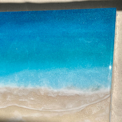 レジンアート 【サイズをお選び下さい】 7,000円〜　海アート インテリア　波アート　海の絵 アートパネル 壁掛け 6枚目の画像