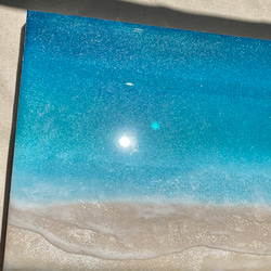レジンアート 【サイズをお選び下さい】 7,000円〜　海アート インテリア　波アート　海の絵 アートパネル 壁掛け 7枚目の画像