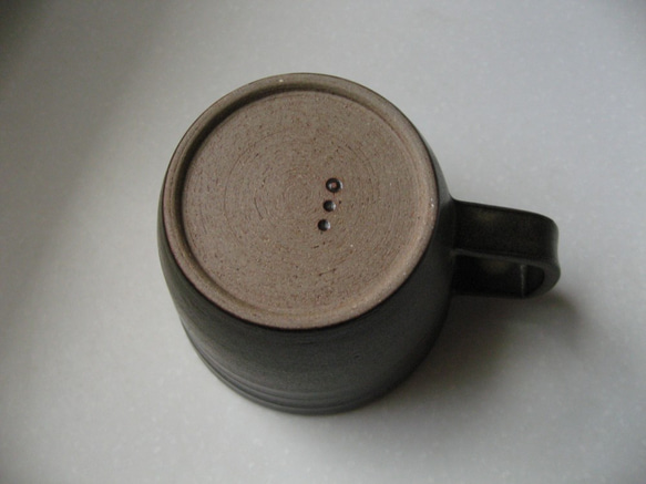 マグカップ 鉄釉（若草） 3枚目の画像