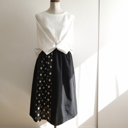 ◎着回し抜群◎リネン◎シンプル◎白ブラウス♪七分袖 5枚目の画像