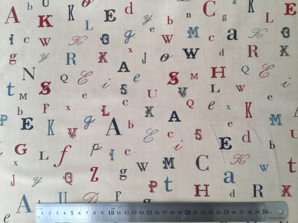 アルファベット柄　ラプティエコールby フレンチジェネラル 3枚目の画像
