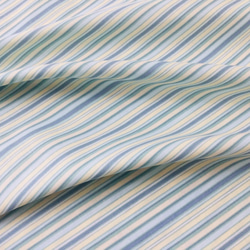 Stripe green ストライプ　グリーン&ブルー系　Poppie Cotton 1枚目の画像