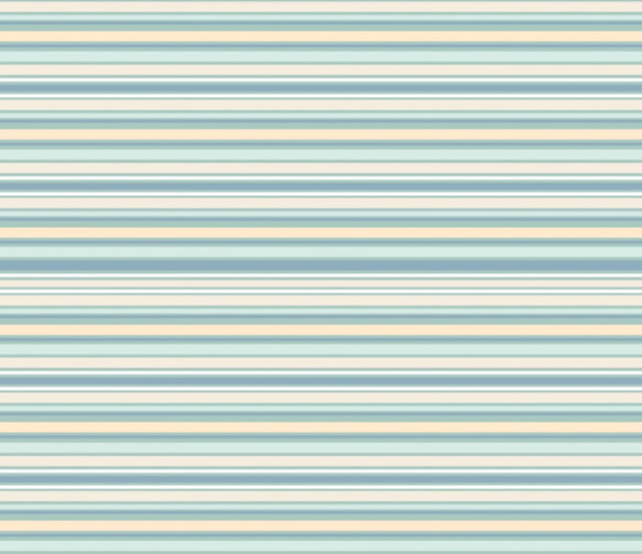 Stripe green ストライプ　グリーン&ブルー系　Poppie Cotton 2枚目の画像