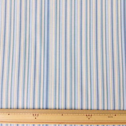 Stripe green ストライプ　グリーン&ブルー系　Poppie Cotton 3枚目の画像