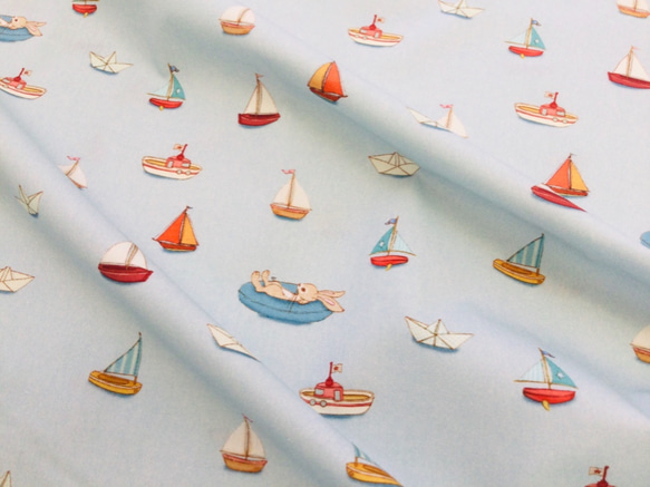 Belle&Boo Sailboats “セイルボード“ 約75×40cm 生地 Hirondelle