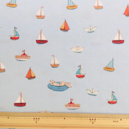 Belle&Boo Sailboats “セイルボード“ 約75×40cm 生地 Hirondelle
