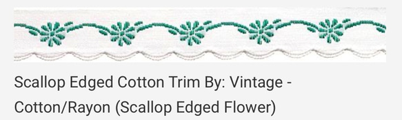 Scallop ヴィンテージリボン　by renaissance ribbon 50cm 4枚目の画像