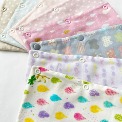 新柄追加☆水筒肩ひもカバー☆シートベルトカバーにも☆優しい色合い☆リバーシブル 6枚目の画像