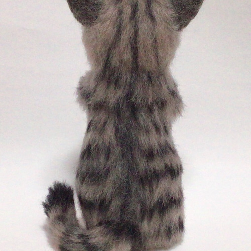 キジトラ猫さん羊毛ぬいぐるみ 羊毛フェルト チイサナハアト