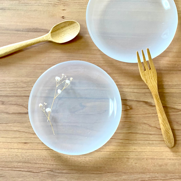 天気雨　ガラス　皿　食器　器 天気雨 花皿 2412-1 - SLOW MARKET （スロー マーケット）スロー