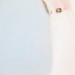 Rose Cut Sapphire & Sterling Silver Earring - 片耳 4枚目の画像