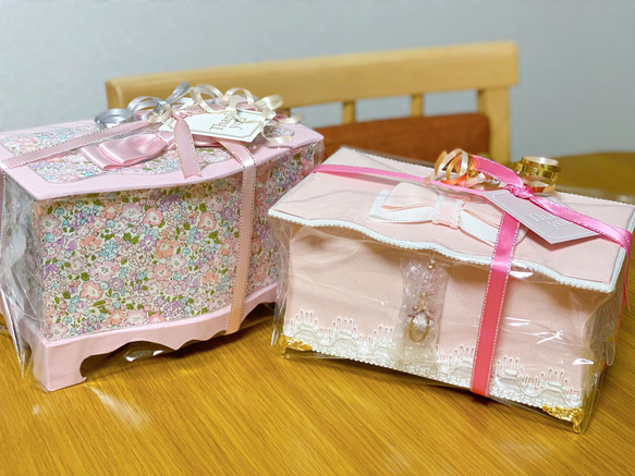 リバティ♡ピンクローズの小箱 8枚目の画像