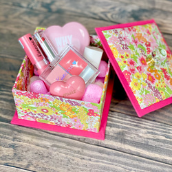 リバティ♡ビビットピンクの小箱 3枚目の画像