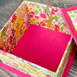 リバティ♡ビビットピンクの小箱 6枚目の画像
