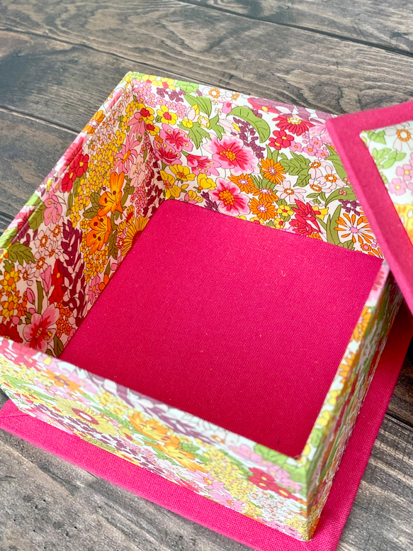 リバティ♡ビビットピンクの小箱 6枚目の画像