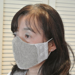 ウール混素材の秋冬用マスク　タイプ1023 1枚目の画像