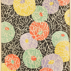 【NO.42】手毬のようなカラフルな日本画アートポスター☆和室インテリア和モダン大正ロマン★ハガキ2L判A4A3A2A1 2枚目の画像