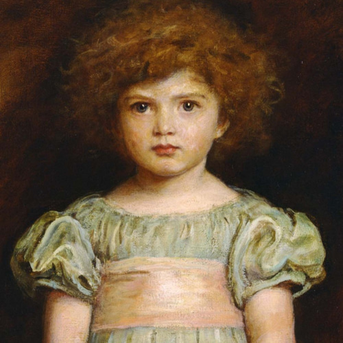 NO.45】少女とアヒルの絵画アートポスター☆油絵クラシック