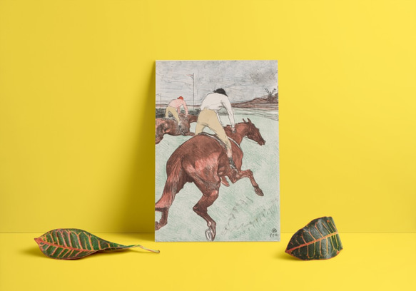 【NO.57】競馬☆乗馬☆アニマルヴィンテージアートポスター☆ヴィンテージイラスト 5枚目の画像