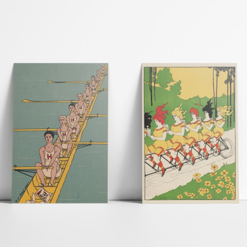 NO.72】ボート競技レトロポップアートポスター☆船スポーツ