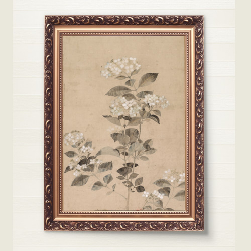 NO.125】紫陽花の日本画アートポスター☆お正月ヴィンテージ和柄