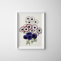 水彩アート「クリスマスリース」手描き原画、1点物。送料無料