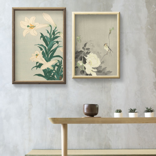 絵画 和風 日本画 額装 風景画 サイン入り アート インテリア