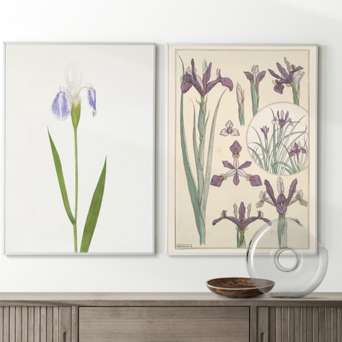 押絵 花菖蒲 ハントメイド インテリア アンティーク 鳥 押絵 花菖蒲