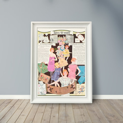 NO.280】刺繍製品ファッション広告アートポスター☆ヴィンテージ