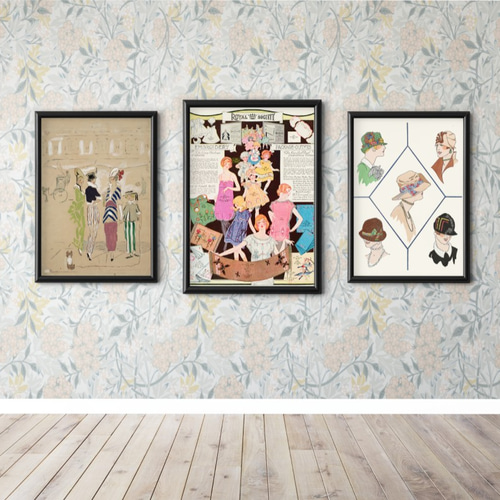 NO.280】刺繍製品ファッション広告アートポスター☆ヴィンテージ