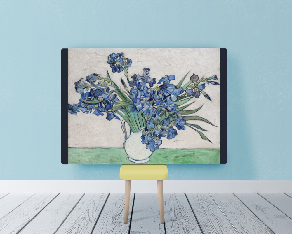 マルセル・ダイフ【芍薬とアイリスのある青い花瓶】　ジークレー版画