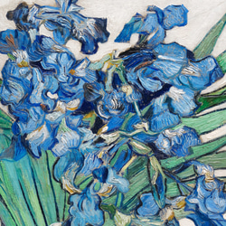 【NO.289】青色アイリスの花フラワーアートポスター☆花瓶絵画植物ボタニカルヴィンテージレトロ★A4A3A2LA1B2 3枚目の画像