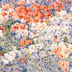 【NO.310】カラフルな庭園の小花フラワーアートポスター☆母の日可愛い植物ボタニカル☆アンティークA4A3A2A1B2 2枚目の画像