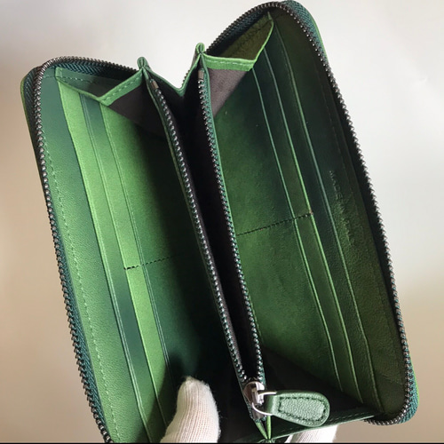 限定商品　イタリア製 希少ラムスキン 本革 編み込み 長財布羊革 ハンドメイド 限定商品 イタリア製希少ラムスキン本革編み込み 長財布/羊革