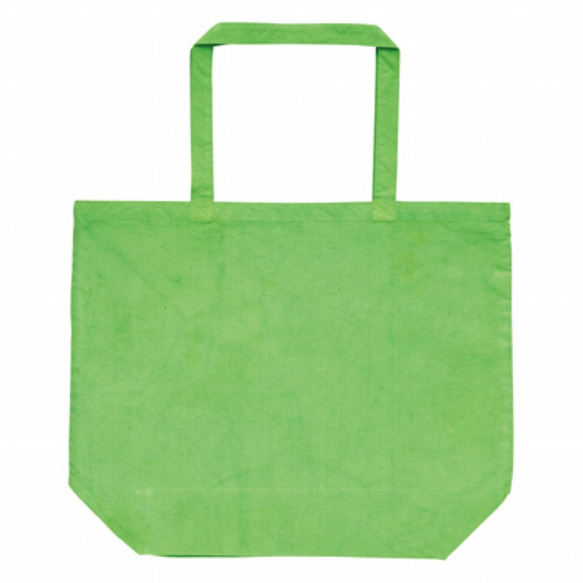 メルヘン♡レトロなトートバッグ(Ｌ)  ～レトロポップアニマルちゃん(緑)～ 2枚目の画像