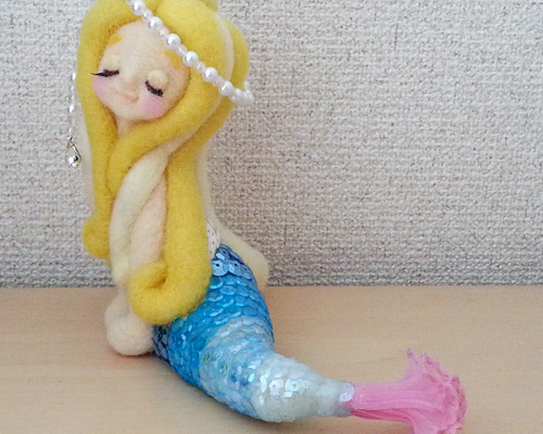 人魚さん 羊毛フェルト ❁昌世❁ 通販 2362342｜Creema(クリーマ