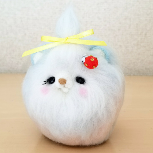 もふこけにゃんころ七変化くまっころ 羊毛フェルト ❁昌世❁ 通販