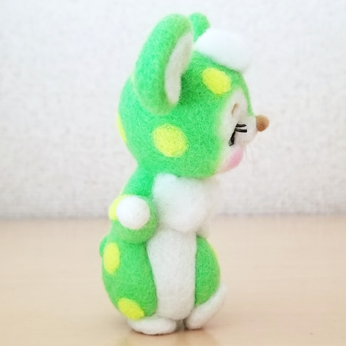 メルヘン♡レトロなネズミちゃん(蛍光グリーン) ～レトロポップversion