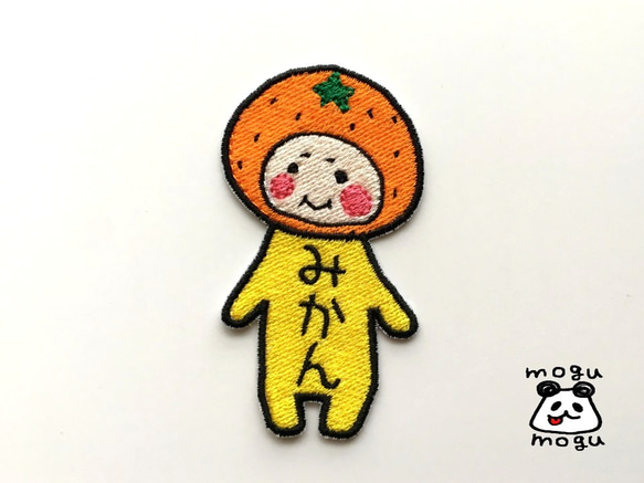 みかんちゃん】お名前ワッペン 雑貨・その他 mogumogu 通販 8243598