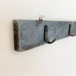 限定1本】4連壁掛けフック アイアン調4（壁面収納 ウォール