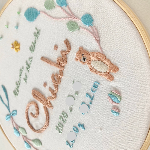 ≪セミオーダーで叶える ちょっぴり贅沢な手刺繍バースボード