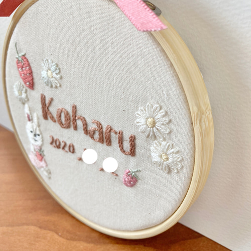 ≪セミオーダーで叶える ちょっぴり贅沢な手刺繍バースボード