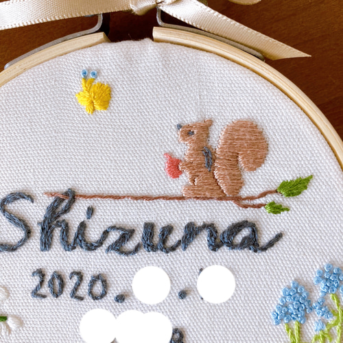 ≪セミオーダーで叶える ちょっぴり贅沢な手刺繍バースボード