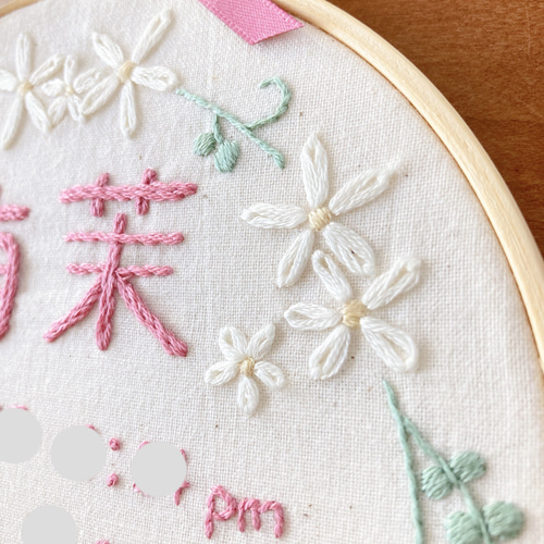 【おはし】セミオーダー ≪セミオーダーで叶える ちょっぴり贅沢な手刺繍バースボード
