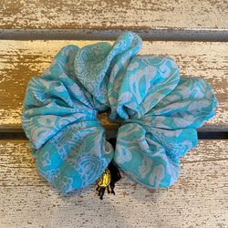 ♻︎AQ ETHICAL UPCYCLE HAIR ACCESSORIES ‖COTTON SCRUNCHIE シュシュ 1枚目の画像