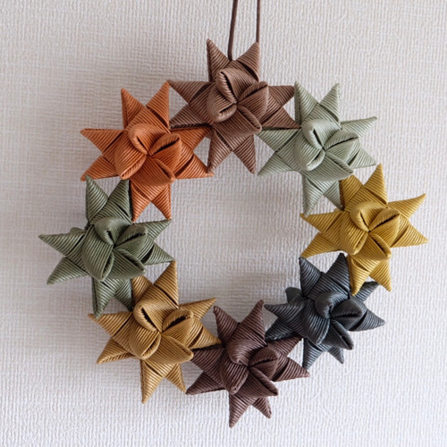 クラフトバンドの星のリース リース ayasaku 通販 10225964｜Creema