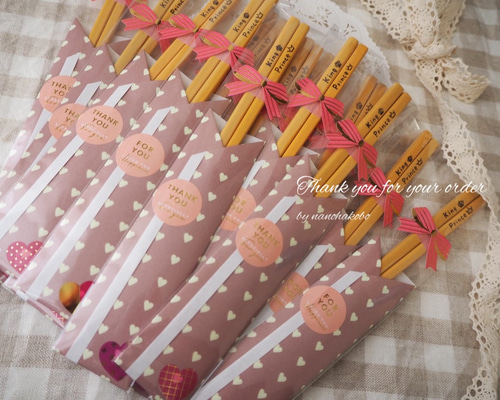 gingamさま専用　ハンドメイド　名入れおはし 0_5a47f389feff2a9b56977e9b56b6