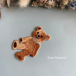 クマのLouis（ルイ）くん /刺繍アイロンワッペン 3枚目の画像