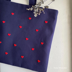 ハート「LOVE」（レッド）/ 3枚セット/刺繍アイロンワッペン 6枚目の画像