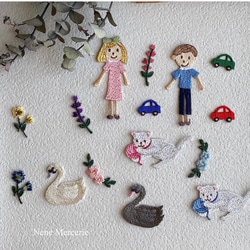 Amie(アミ）ちゃん/ 刺繍アイロンワッペン 8枚目の画像